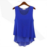blusa gasa sin mangas
