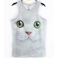 Print Animal 3D Tight Deportes chaleco 